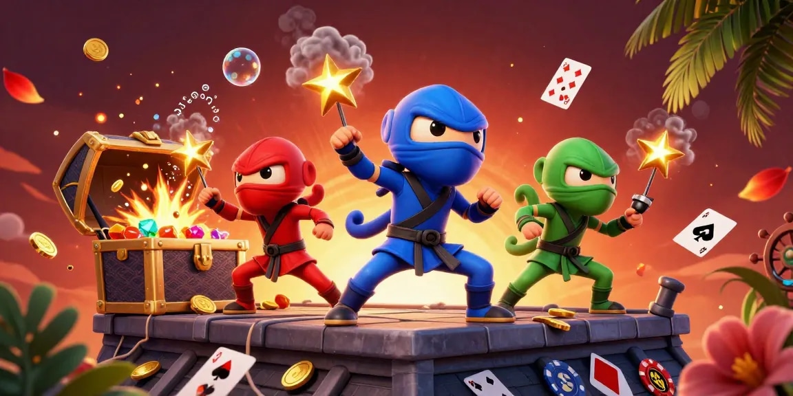 Engage in blackjack online with exciting gameplay and vibrant casino elements in a thrilling 3D scene.