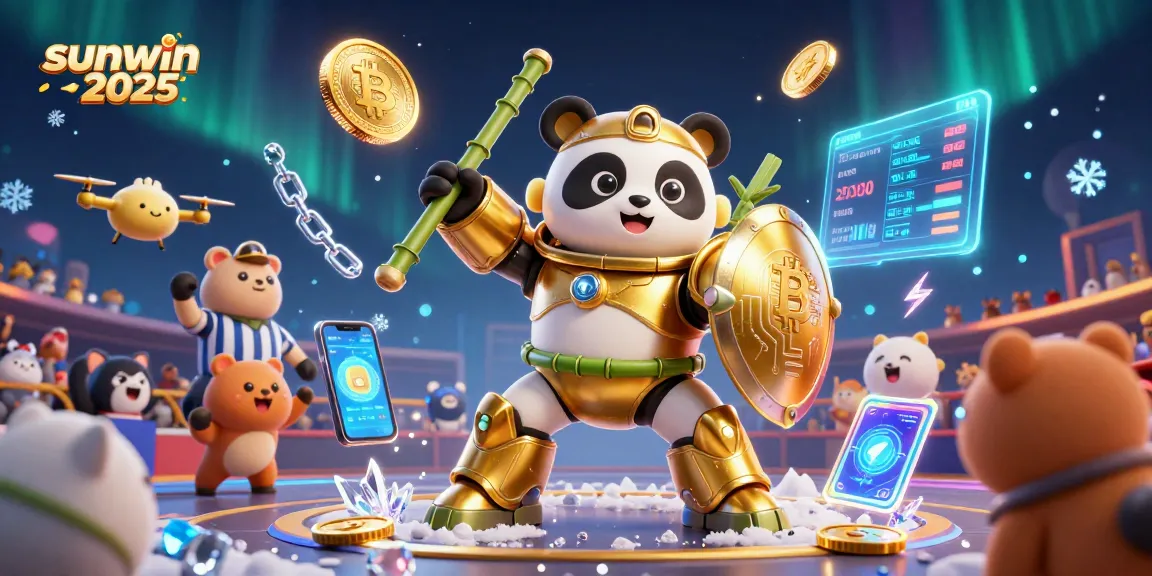 Experience the thrill of winning with sunwin 2026 in this dynamic casino scene featuring blockchain elements.
