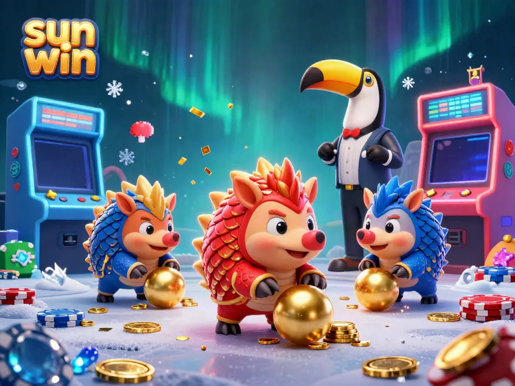 Experience thrilling gameplay with sun win in this vibrant, dynamic casino illustration.