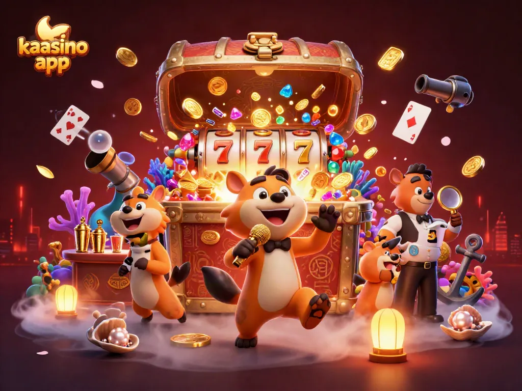 Join the fun at the kaasino app comedy casino club with lively hyenas and gaming excitement!